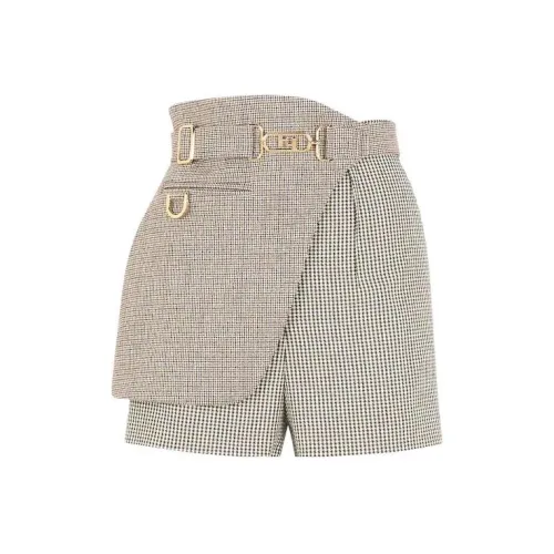 FENDI FW22 Повседневные шорты Женские Хаки