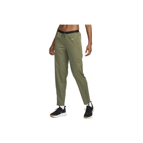 NIKE Оливковые Женские Вязаные Тренировочные Брюки
