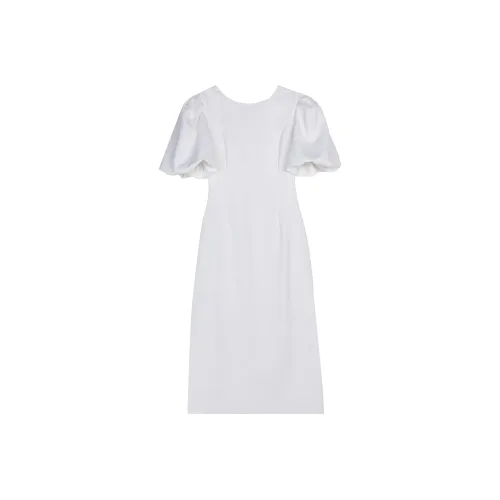 Leather Cat Платье Женское Белое Розовый