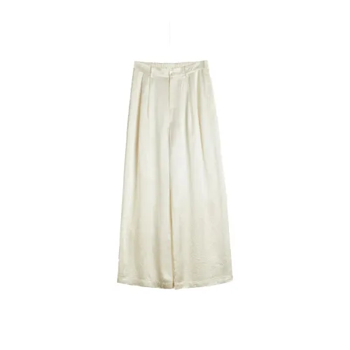 ELLE Повседневные брюки Женские Бежево-желтые