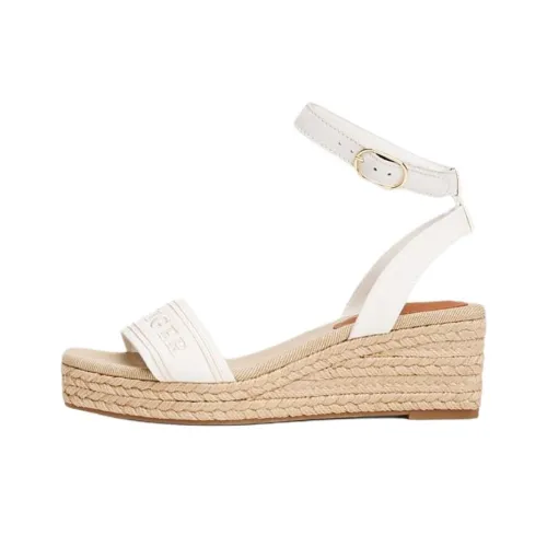Tommy Hilfiger Wedge one Ремень Сандалии Белые Женские