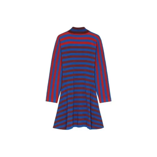 KENZO Многоцветные Женские Длинные Платья с Рукавами