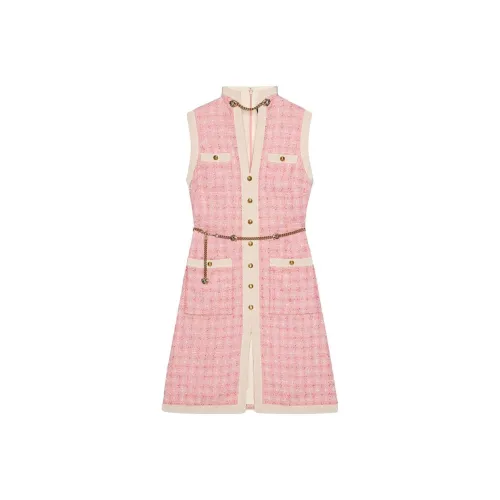 GUCCI Розовые Женские Платья без рукавов
