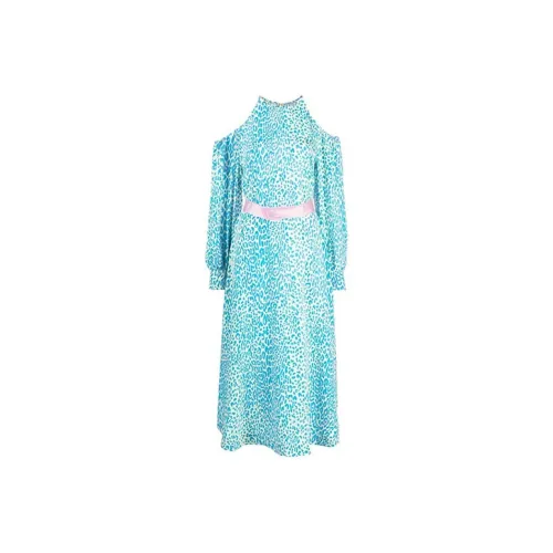 STELLA MCCARTNEY Blue Женские Длинные Платья с Рукавами