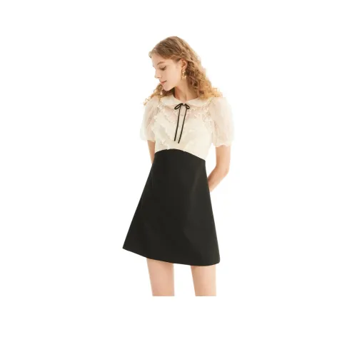 JORYAweekend Короткий рукав Платье Женское Шампанское