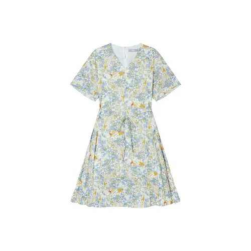 DIALOGUE Короткий рукав Платье Женское DIALOGUE