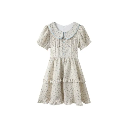 EIDOLON GRAIN Короткий рукав Платье Женское Многоцветное