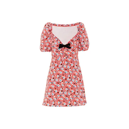 MIU MIU SS21 Короткий рукав Платье Женское Розовое