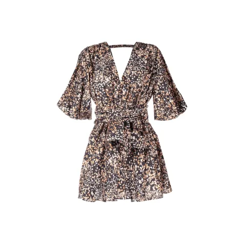 ACLER Многоцветные Женские Платья с Коротким Рукавом