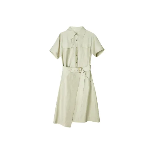 C+IMPRESS Рубашка-платье Горох Зеленый Серый