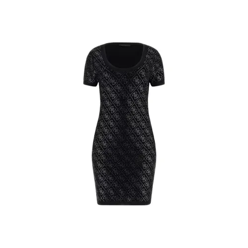 GUESS Короткий рукав Платье Женское Черное