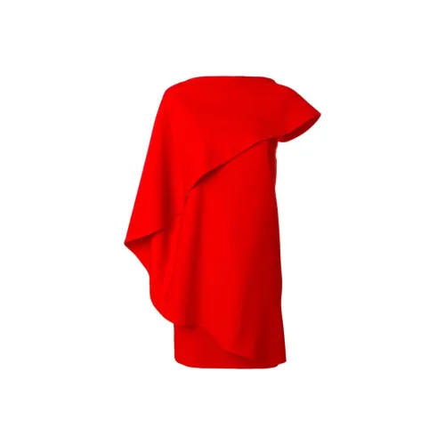 Givenchy Короткий рукав Платье Женское Красное