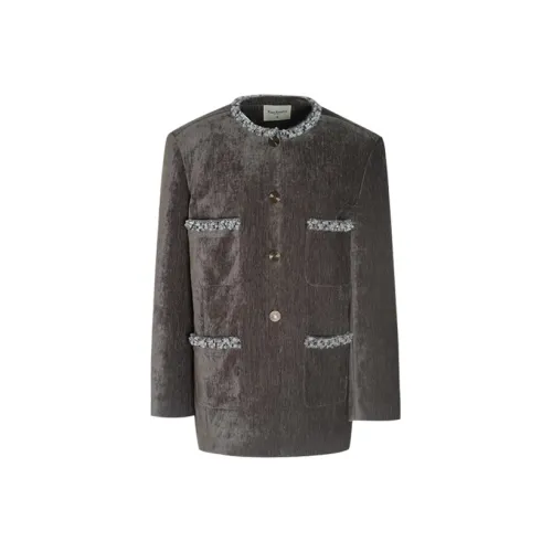 Little Pull Хлопковый пуховик женский цвет цинковый серый