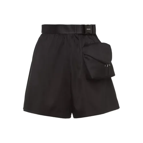 PRADA Черные Женские Повседневные Шорты