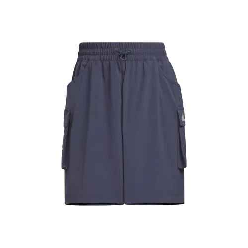 Adidas Sportswear Collection Темно-синие Женские Повседневные шорты