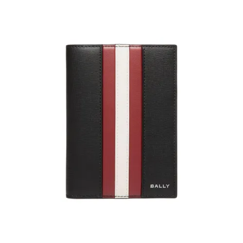 BALLY Mythos Коровья кожа Держатель для паспорта Мужской Черный