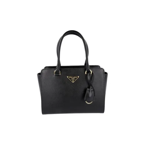 PRADA Saffiano кожа через плечо сумка женская черная