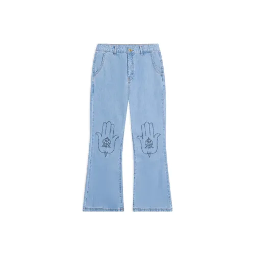 LINING Джинсы Женские Светло-Синий