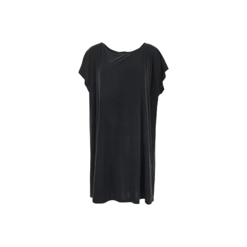 Ann Demeulemeester Черное Женское Короткое Платье с Рукавами