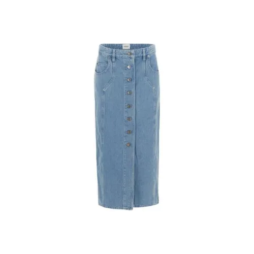 ISABEL MARANT Синие Женские Джинсовые Длинные Юбки
