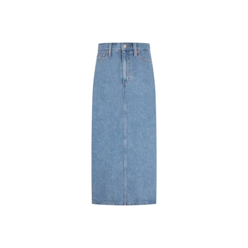 Tommy Hilfiger Denim Long Skirt Women's Denim Blue Томми Хилфигер Деним Длинная Юбка Женская Джинсовый Синий
