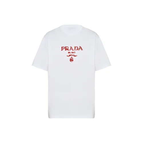 PRADA Белые Мужские T-рубашки