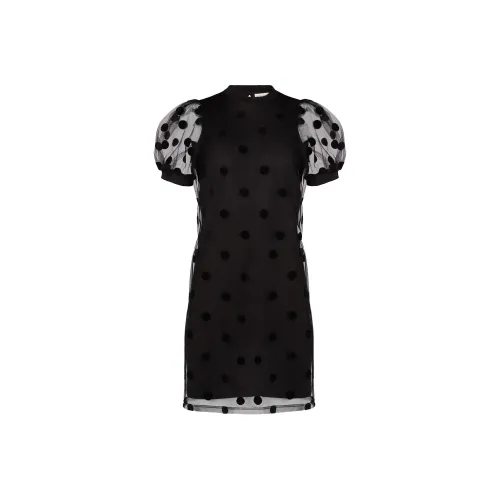 Nina Ricci Короткий рукав Платье Женское Черное