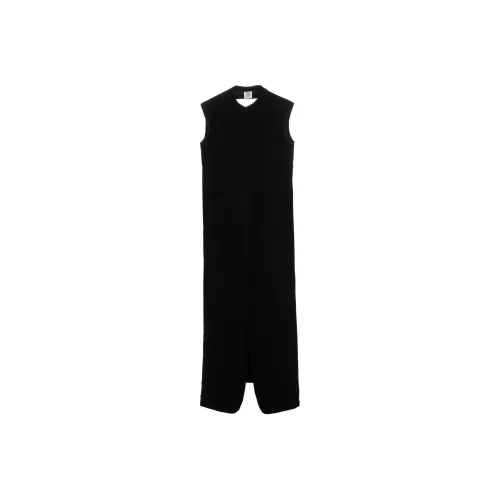 Vetements Черное женское платье без рукавов