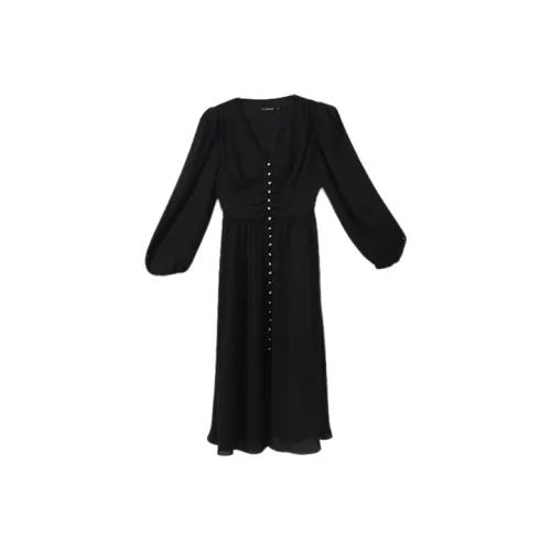 YUMOMO STAR Женские Длинные Платья с Рукавами