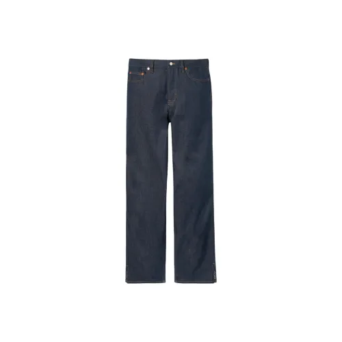 GUCCI Темно-синие Женские Джинсы