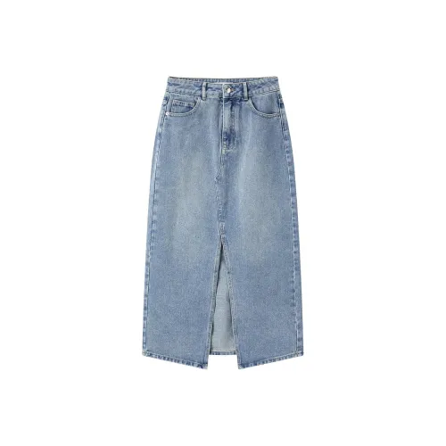PEACEBIRD Деним Длинный Юбка Женские