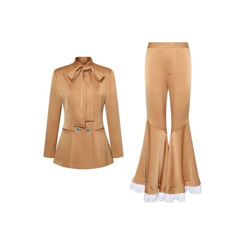 MASION WESTER Бизнес-костюм женский золотой