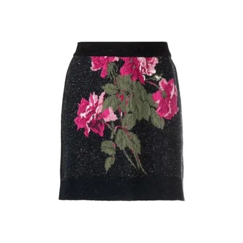 Blumarine Черная Женская Вязаная Длинная Юбка