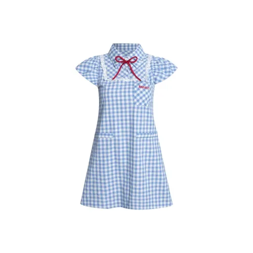 JOSR Blue Женские Короткие Платья с Рукавами
