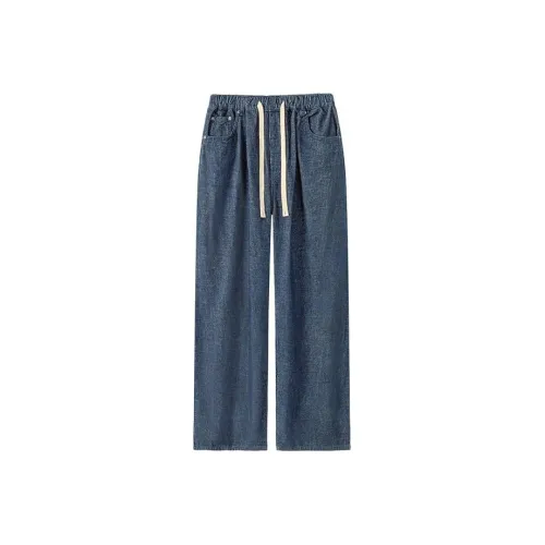 NO ONE ELSE Джинсы Женские Темно-синий