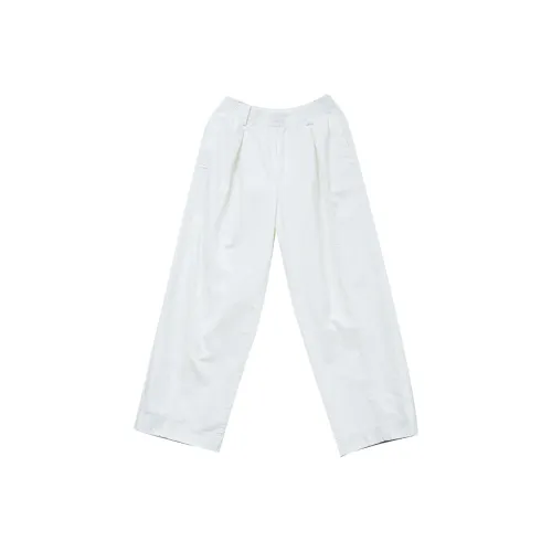 KERANPUJIAN Повседневные брюки Женские Керамическая эмаль Белый