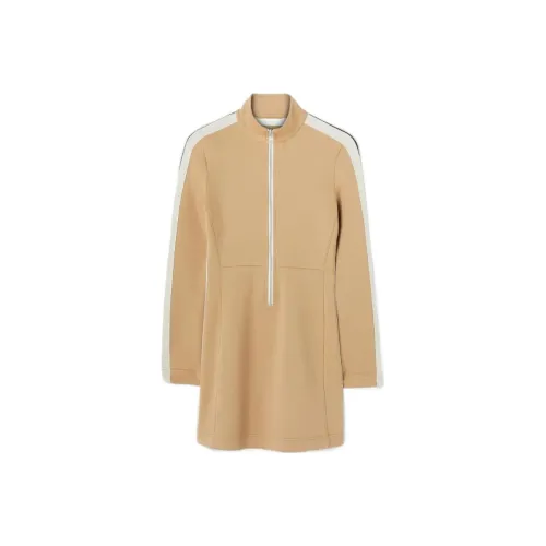 PALM ANGELS Верблюжий Женские Длинные Платья с Рукавами