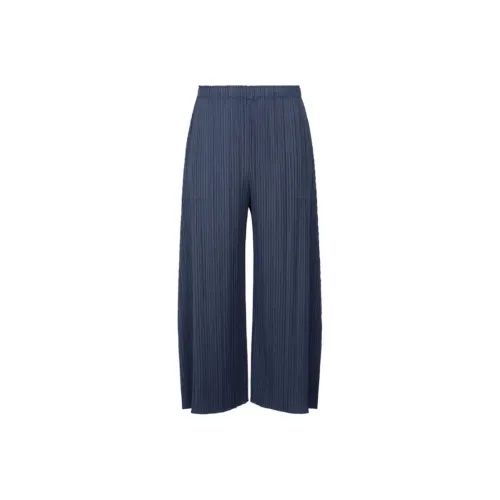 PLEATS PLEASE ISSEY MIYAKE SS24 Повседневные брюки Женские Темно-синий