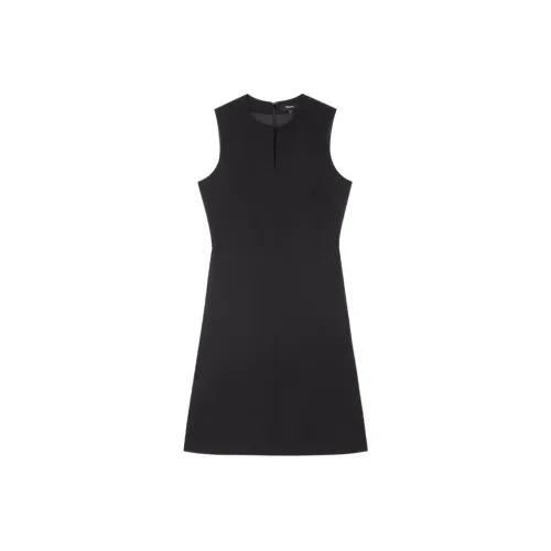 Theory Черное женское платье без рукавов