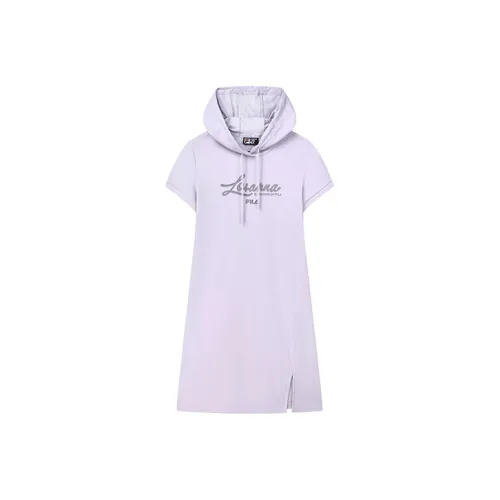 FILA Короткий рукав Платье Женское Светлая лаванда