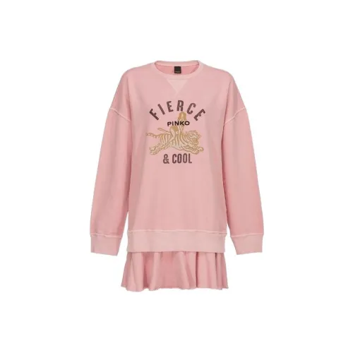 PINKO Розовый Женские Длинные Платья с Длинными Рукавами