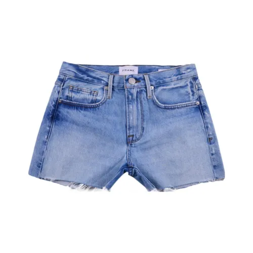 Рамка Синий Женские Повседневные Шорты