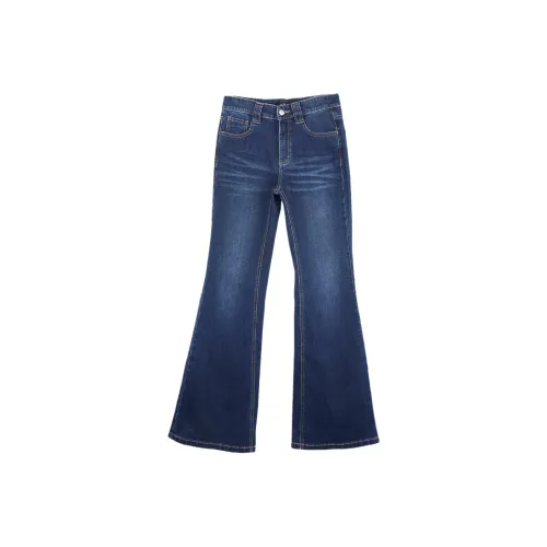 A21 Средне-голубые Женские Джинсы