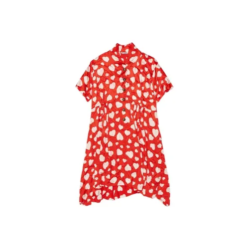 Balenciaga FW22 Короткий рукав Платье Женское Красное