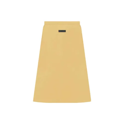 Fear of God Essentials Drop2 SS23 Светло-желтый Женские Вязаные Длинные Юбки