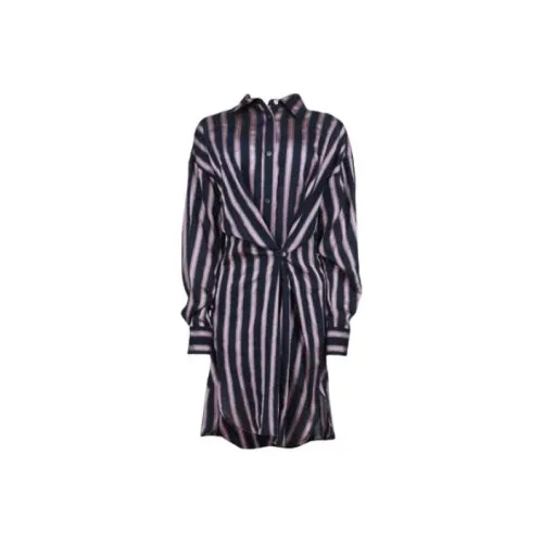 ISABEL MARANT Blue Женские Длинные Платья с Рукавами