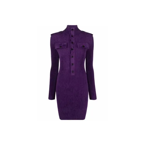 Bottega Veneta FW21 Длинное платье с длинными рукавами женское