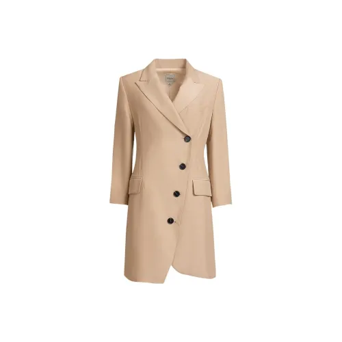 LIZZY Длинное платье с длинными рукавами женское цвет Camel