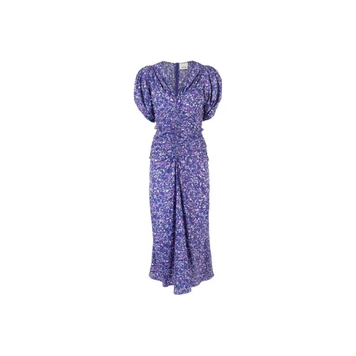 ISABEL MARANT Blue Женские Короткие Платья с Рукавами