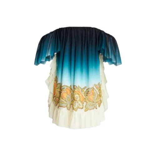 ETRO Короткий рукав Платье Женское Многоцветное